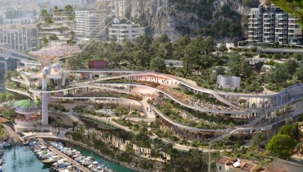 Экологическая реновация торгового центра Fontvieille в Монако