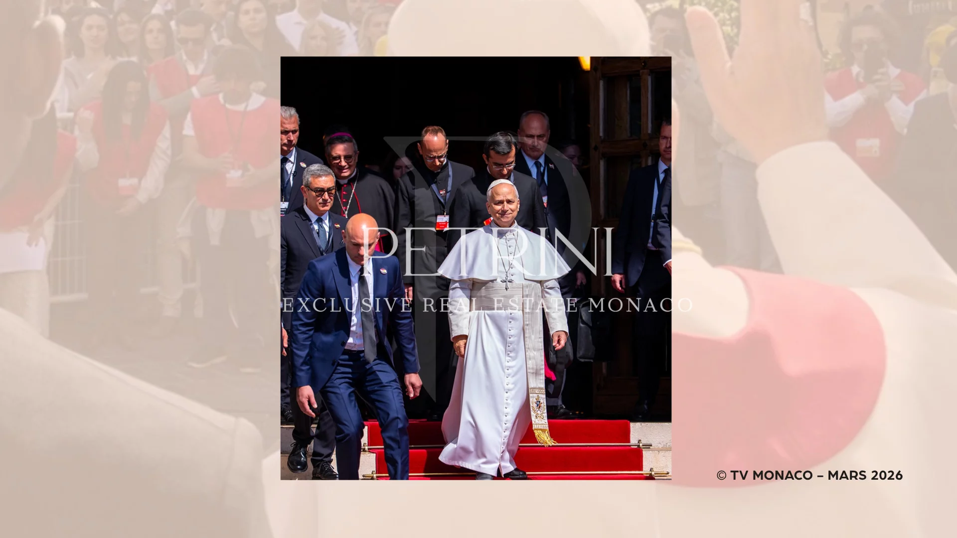 Le pape Léon XIV à Monaco at the catedrale of monaco