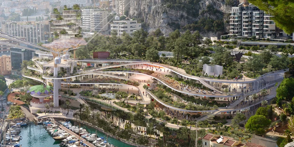 Rénovation écologique du centre commercial de Fontvieille à Monaco